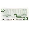 Image 1 : BANK OF CANADA.  $20.00.  1991 Issue.  BC-58aA-i.  Thiessen-Crow.  No.EIX2745926 & EIX2745927. With 