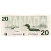 Image 2 : BANK OF CANADA.  $20.00.  1991 Issue.  BC-58aA-i.  Thiessen-Crow.  No.EIX2745928 & EIX2745929. With 