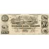 Image 1 : THE EXCHANGE BANK OF TORONTO. $10.00. 1855. CH-255-10-08R. A Remainder. PMG graded AU-58 EPQ. The fi