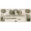 Image 1 : THE FARMER'S JOINT STOCK BANKING CO. $5.00. (25 Shillings). Feb. 1, 1849. CH-280-12-06. No. 1517/A/ 