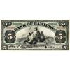 Image 1 : THE BANK OF HAMILTON. $5.00. June 1, 1914. CH-345-20-06. Bell, right. No. 1887566. FINE+.