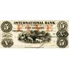 Image 1 : THE INTERNATIONAL BANK OF CANADA. $5.00. Sept. 15, 1858. CH-380-10-10-16a. Large Blue Serial No. 169
