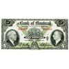 Image 1 : THE BANK OF MONTREAL. $5.00. Jan. 2, 1935. CH-505-60-02. No. 488360/A. Choice AU.