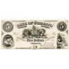 Image 1 : THE BANK OF TORONTO. $5.00. July 1, 1890. CH-715-22-02P. Plate letter 'D'. Full colour Face and Back
