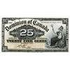 Image 1 : DOMINION OF CANADA.  25 CENTS. Jan. 2, 1900. DC-15b. EF; 25 CENTS. July 2, 1923. DC-24b. No. 080874/