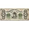 Image 1 : DOMINION OF CANADA.  $1.00. June 1, 1878. DC-8f. Lettered Border. Payable at Toronto. No. 845536/B. 