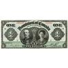 Image 1 : DOMINION OF CANADA.  $1.00. Jan. 3, 1911. DC-18a. No. 733327/A. Series ‘C’. Green Line. Boville. Ext