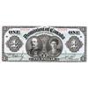 Image 1 : DOMINION OF CANADA.  $1.00. Jan. 3, 1911. DC-18a. No. 651504. Green Line. Boville. PMG graded Very F