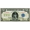 Image 1 : DOMINION OF CANADA.  $2.00. June 23, 1923. DC-26c. McCavour-Saunders. Blue Seal. No. F-695242/A. Ver