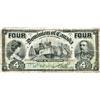 Image 1 : DOMINION OF CANADA.  $4.00. Jan. 2, 1902. DC-17b. ‘FOUR’s’ at top. No. 409562/A. A raggedy GOOD exam