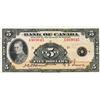 Image 1 : BANK OF CANADA.  $5.00. 1935 Issue. English Text. Osborne. BC-5. No. A469045. PMG graded AU-53. EPQ.