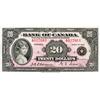 Image 1 : BANK OF CANADA.  $20.00. 1935 Issue. English Text. Large Seal. Osborne. BC-9a. No. No. A027661. PCGS