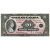 Image 1 : BANK OF CANADA. $20.00. 1935 Issue. English Text. Small Seal. Osborne. BC-9b. No. A237148/B. PMG gra