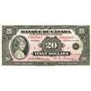 Image 1 : BANK OF CANADA.  $20.00. 1935 Issue. French Text. Osborne. BC-10. No. F002907/A. PMG graded FINE-15.
