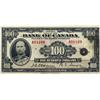 Image 1 : BANK OF CANADA.  $100.00. 1935 Issue. English Text. Osborne. BC-15. No. A01169. PMG graded Very Fine