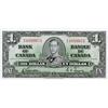 Image 1 : BANK OF CANADA.  $1.00. 1937 Issue. BC-21b. Gordon-Towers. Narrow Panel. No. H/A4889051. Choice Unc-