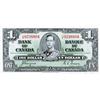 Image 1 : BANK OF CANADA.  $1.00. 1937 Issue. BC-21d. Coyne-Towers. No. O/M9238804. BCS graded Choice Unc-62. 