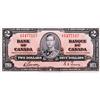 Image 1 : BANK OF CANADA.  $2.00. 1937 Issue. BC-22b. Gordon-Towers. No. E/B1477117. PMG graded Choice Unc-64.