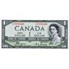 Image 1 : BANK OF CANADA.  $1.00. 1954 Issue. BC-29a. ‘Devil’s Face’. Coyne-Towers. No. A/A7576348. PMG graded