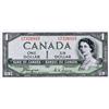 Image 1 : BANK OF CANADA.  $1.00. 1954 Issue. BC-29a. ‘Devil’s Face’. Coyne-Towers. No. B/A7326919. PMG graded
