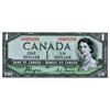 Image 1 : BANK OF CANADA.  $1.00. 1954 Issue. BC-29a. ‘Devil’s Face’. Coyne-Towers. No. E/A9498266. CCCS grade