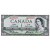 Image 1 : BANK OF CANADA.  $1.00. 1954 Issue. BC-29b. ‘Devil’s Face’. Beattie-Towers. No. S/A4270870. PMG grad