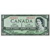 Image 1 : BANK OF CANADA  $1.00. 1954 Issue. BC-29b. ‘Devil’s Face’. Beattie-Towers. No.  I/A861412. BCS grade
