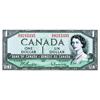 Image 1 : BANK OF CANADA  $1.00. 1954 Issue. BC-37b. ‘Modified’. No. G/O9215335. AU; BC-37b-i. No. W/M3117897,
