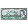 Image 1 : BANK OF CANADA.  $1.00. 1954 Issue. BC-37c. ‘Modified’. Bouey-Rasminsky. No. 9000000. A Million numb