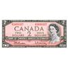 Image 1 : BANK OF CANADA.  $2.00. 1954 Issue. BC-38bT. Modified. Beattie-Rasminsky.  No. S/R1693327.  CCCS gra