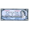 Image 1 : BANK OF CANADA.  $5.00. 1954 Issue. BC-39aA. Modified. Beattie-Coyne. No. *A/C0022261. BCS graded Ch