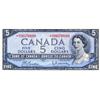 Image 1 : BANK OF CANADA.  $5.00. 1954 Issue. BC-39bA. Modified. Beattie-Rasminsky. No. *N/X0078899. PCGS grad