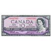 Image 1 : BANK OF CANADA.  $10.00. 1954 Issue. BC-40aA. Modified. Beattie-Coyne. No/ *A/D0027265. BCS graded E