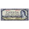 Image 1 : BANK OF CANADA.  $20.00. 1954 Issue. BC-33b. ‘Devil’s Face’. Beattie-Coyne. No. D/E6653654. PMG grad