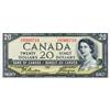 Image 1 : BANK OF CANADA.  $20.00. 1954 Issue. BC-33b. ‘Devil’s Face’. Beattie-Coyne. No. B/E9360710. PMG grad