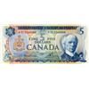 Image 1 : BANK OF CANADA.  $5.00. 1972 Issue. BC-48bA. Lawson-Bouey. No. *S/I2264088. BCS graded AU-58. ‘Origi