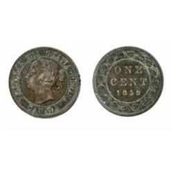 1859. Double-Punched, Narrow 9. #2.  ICCS Very Fine-30.