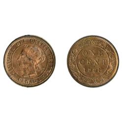 1881-H.  ICCS Mint State-64. Red. 75% even red luster.