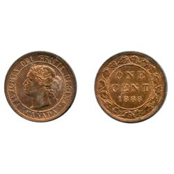 1888.  ICCS Mint State-64. Red.  90% red luster.