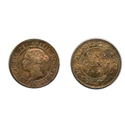 1895.  ICCS Mint State-64. Red.  65% red luster.  Excellent ‘eye appeal’.