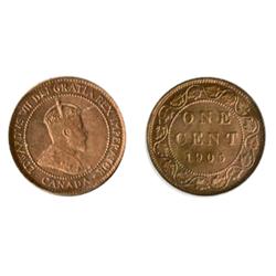 1905.  ICCS Mint State-64. Red.  70% red luster.