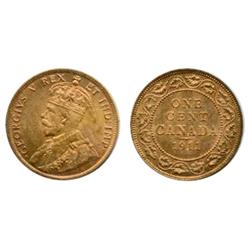 1911.  ICCS Mint State-65. Red.  70% remaining red luster.