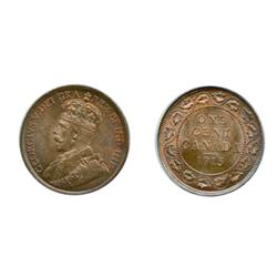 1915.  ANACS graded Mint State-64. Red-Brown.  40% luster.