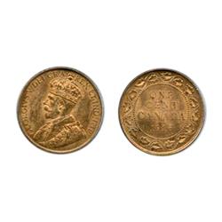 1915,  1916.  Both PCGS graded Mint State-64. Red-Brown.  Both with 40% red luster.