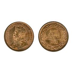 1916.  ICCS Mint State-64. Red.  80% red luster.