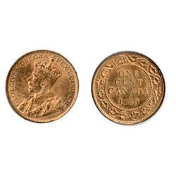 1920.  ICCS Mint State-64. Red.  90% red luster.