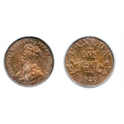 1920.  ICCS Mint State-64. Red.  Also, PCGS graded Mint State-64. Red-Brown.  75% luster and more pr