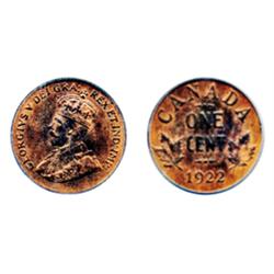 1922.  PCGS graded Mint State-64. Red-Brown.  40% red luster remaining.  Very nice fields.