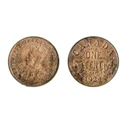 1924.  ICCS Mint State-63. Red.  60% red luster.