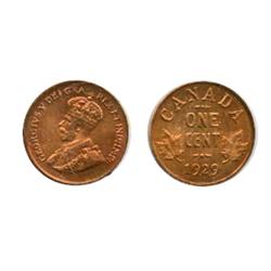 1929.  ICCS Mint State-64. Red.  70% red luster.